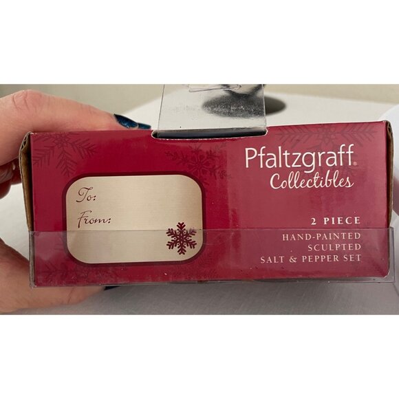 Pfaltzgraff Collectibles Snowman Pals Salt and Pepper Shakers Set for Christmas - Picture 10 of 12